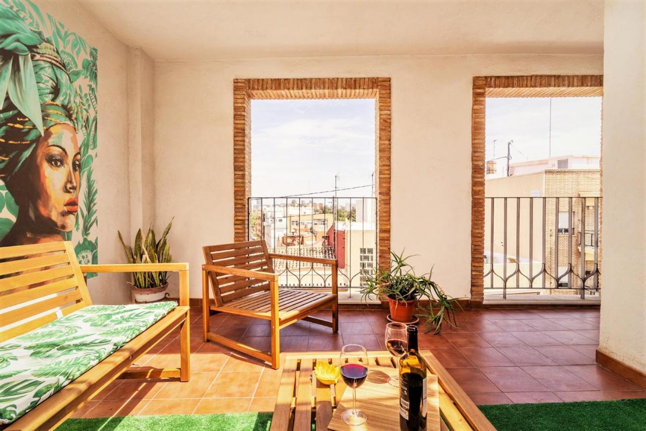 Penthouse Duplex In A 4 Floors Spanish House -8 Min To Center By Metro * Valencia