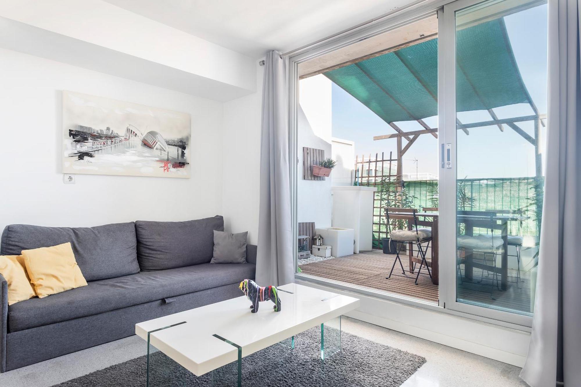 Bonito Atico Con Terraza * Valencia