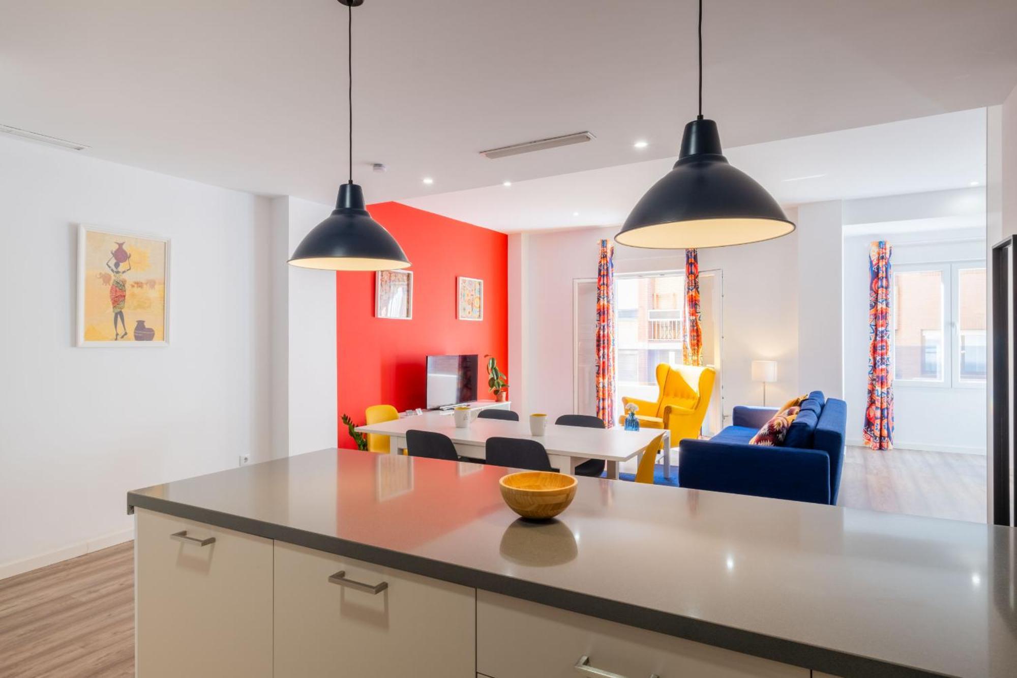 Apartamento Spacious Clean & Colorful Quiet Zone *
