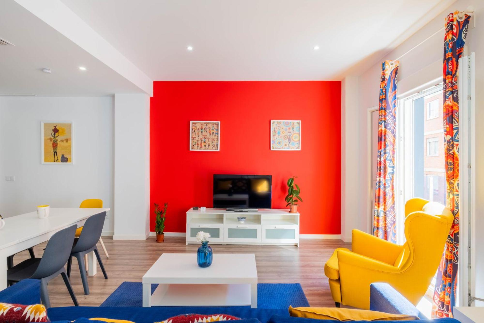 Apartamento Spacious Clean & Colorful Quiet Zone *