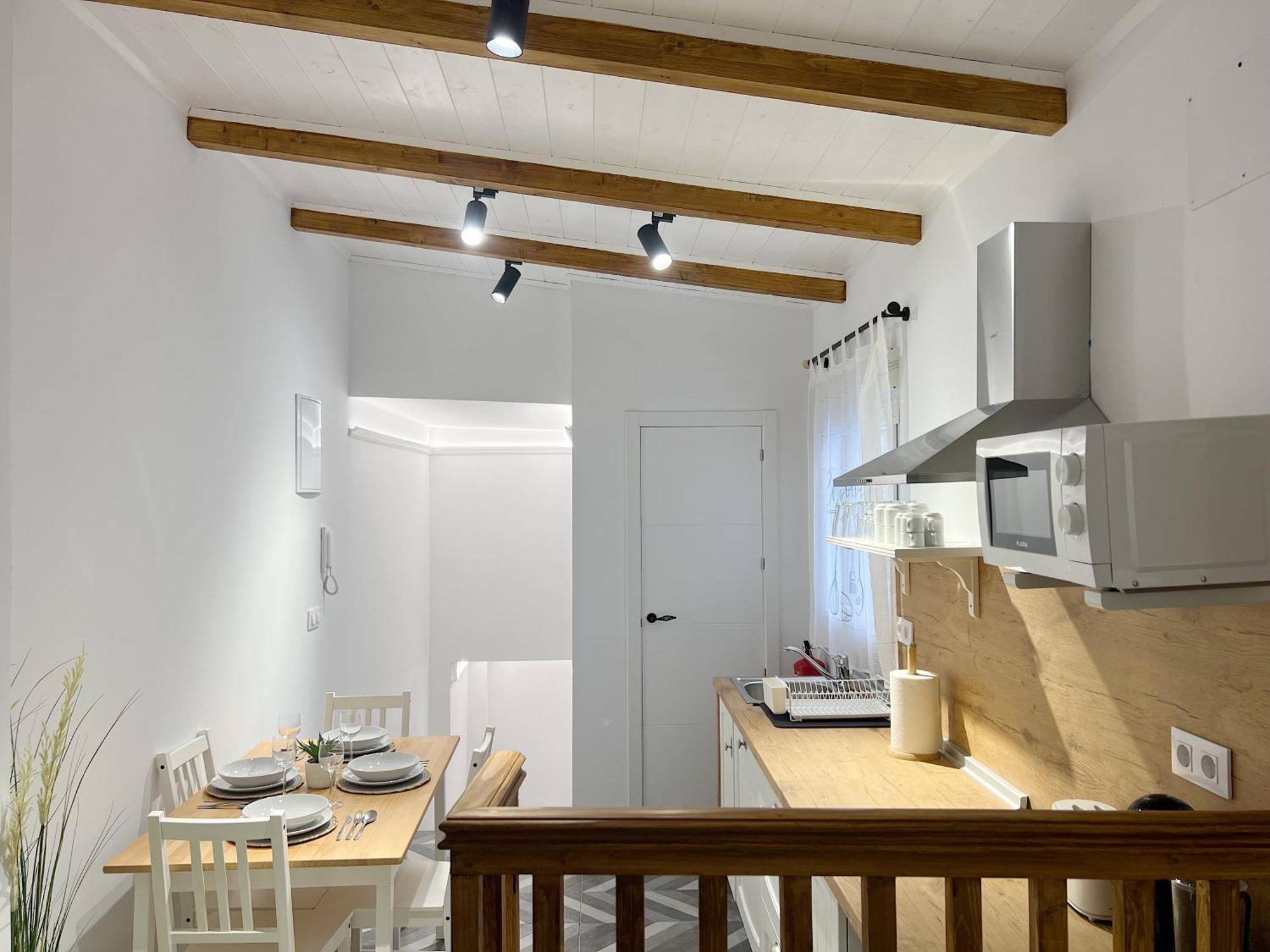 Apartment Encantador Vigas De Madera
