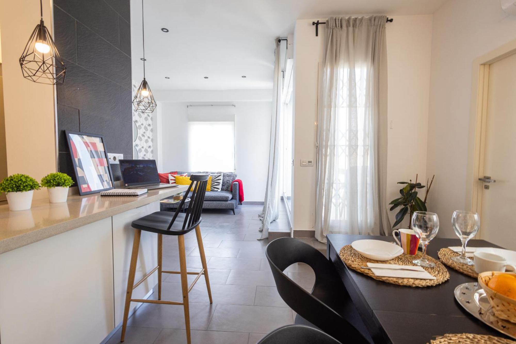 Stylish 2 Bedroom Ac Wifi Terrace Attic In Center Apartamento Valencia
