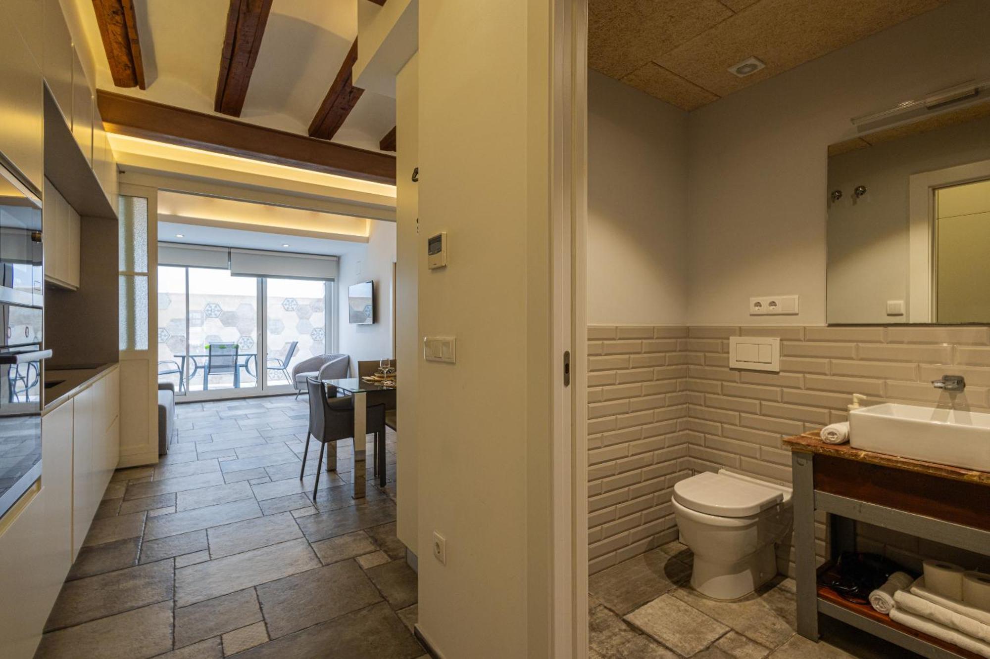 Florit Flats - Center Modern 1br 2bth Terrace Wi-fi Ac Apartamento