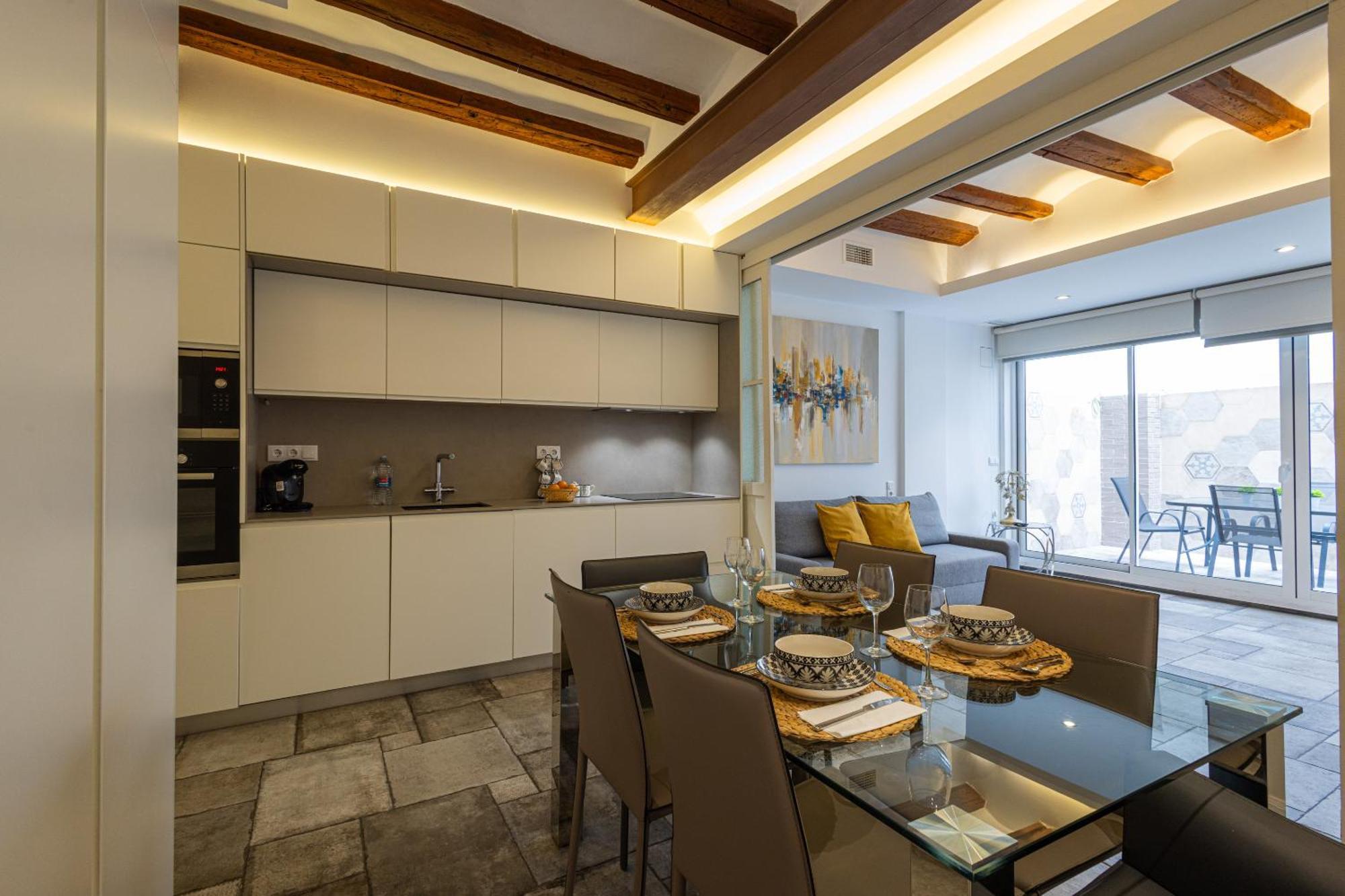 Florit Flats - Center Modern 1br 2bth Terrace Wi-fi Ac Apartamento *