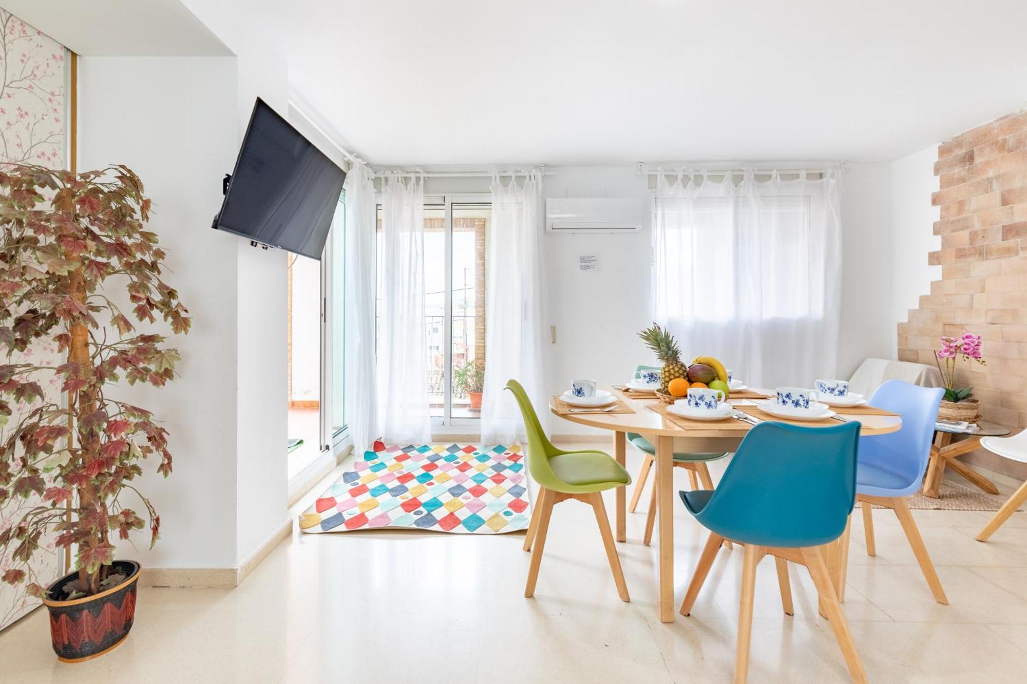 Penthouse Duplex In A 4 Floors Spanish House -8 Min To Center By Metro