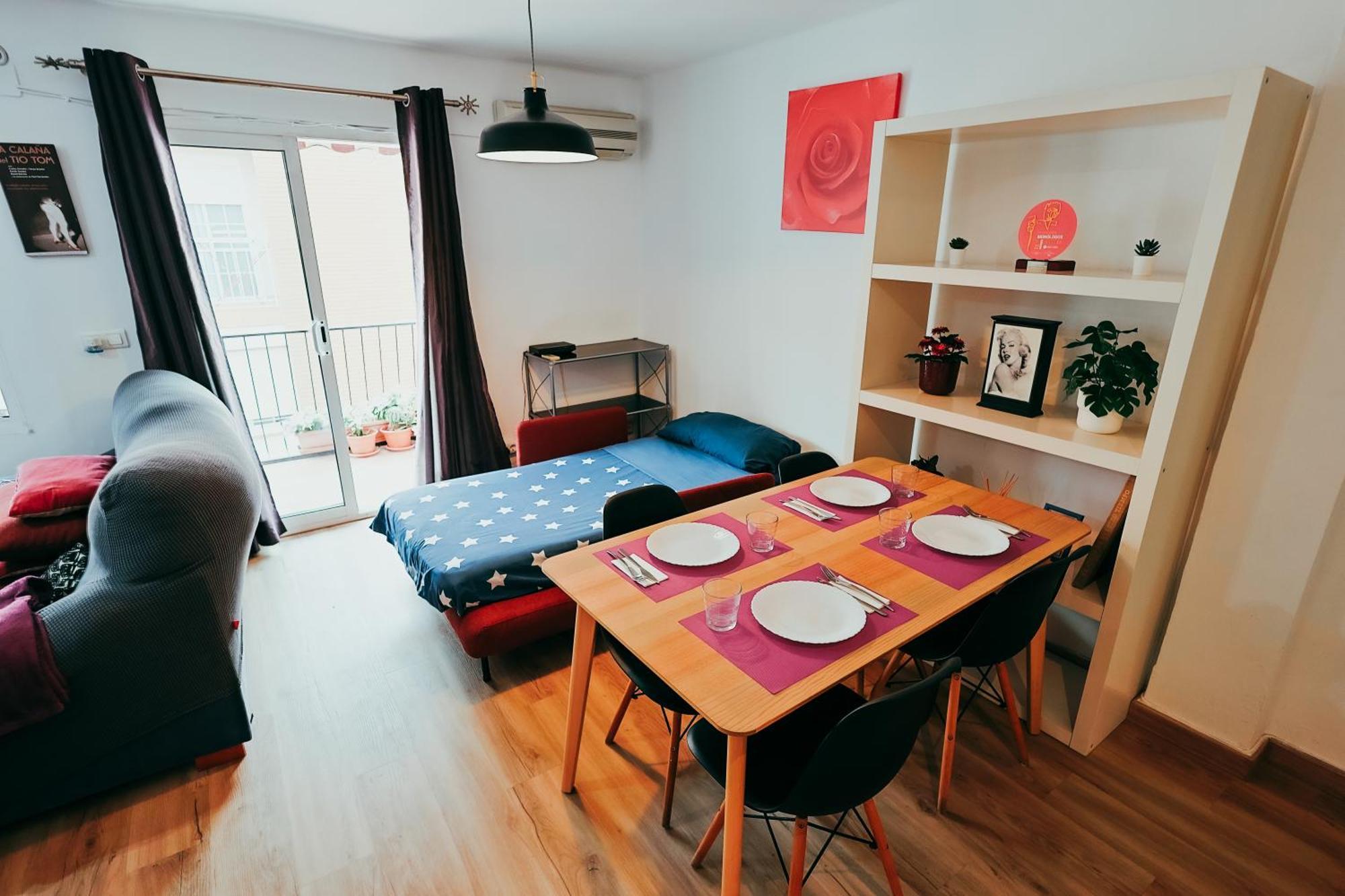 Cabanyal, 8 Min, Terrace, Smart Tv Apartamento *