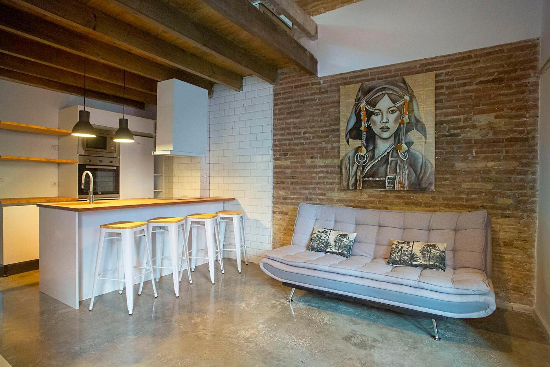 Apartamento Cozy Loft Style In El Cabanyal