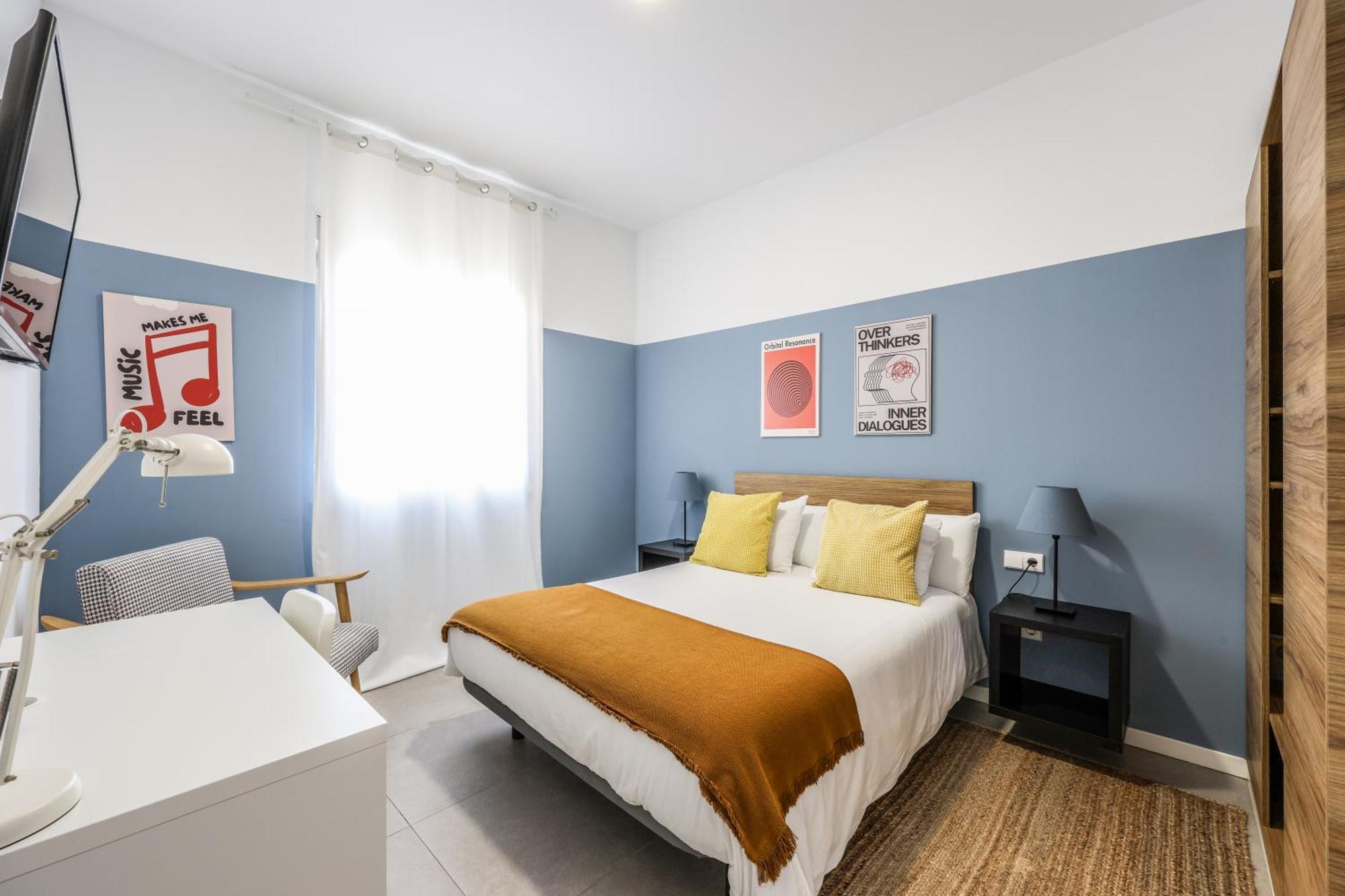 2 Hab En Malvarrosa A Metros De La Playa, Con Terraza Y Zonas Comun 3d