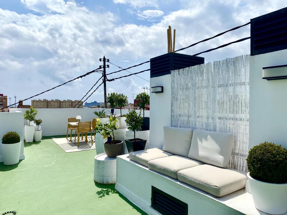 Acogedor Estudio A Metros De La Playa, Con Zonas Comunes Y Terraza 3b Valencia