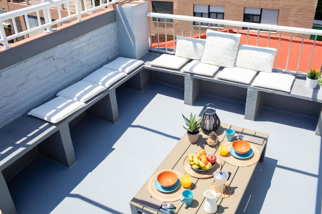 Florit Flats - Cabanyal 3 Bedroom Wifi Ac Terrace Penthouse *